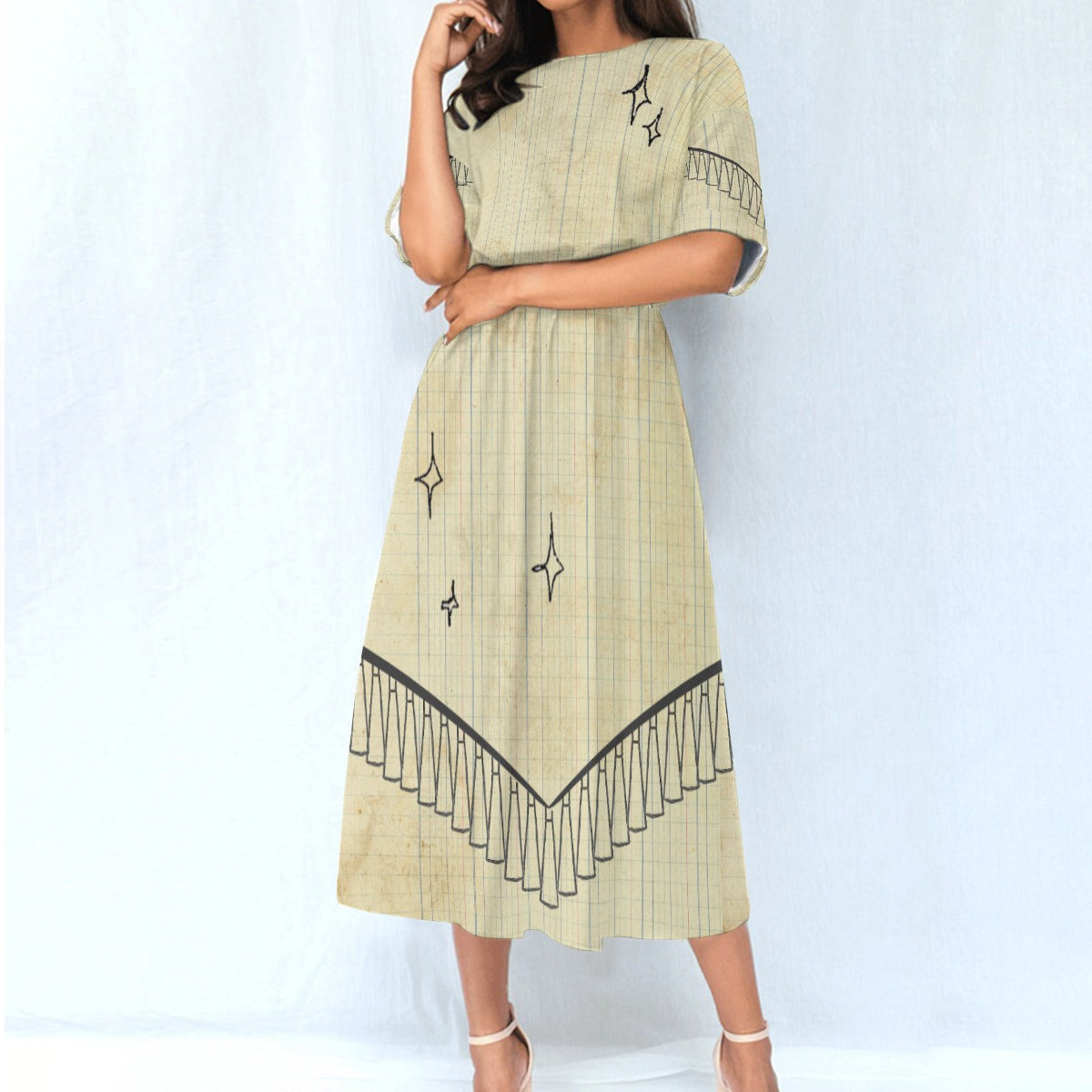 Medicine Ledger Dress with Pockets
