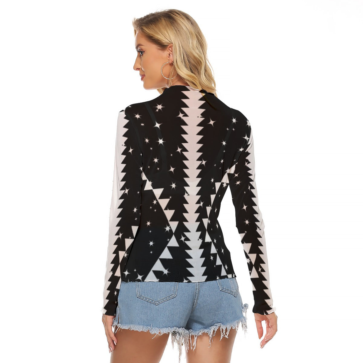 Starry Mesh Shirt (black)