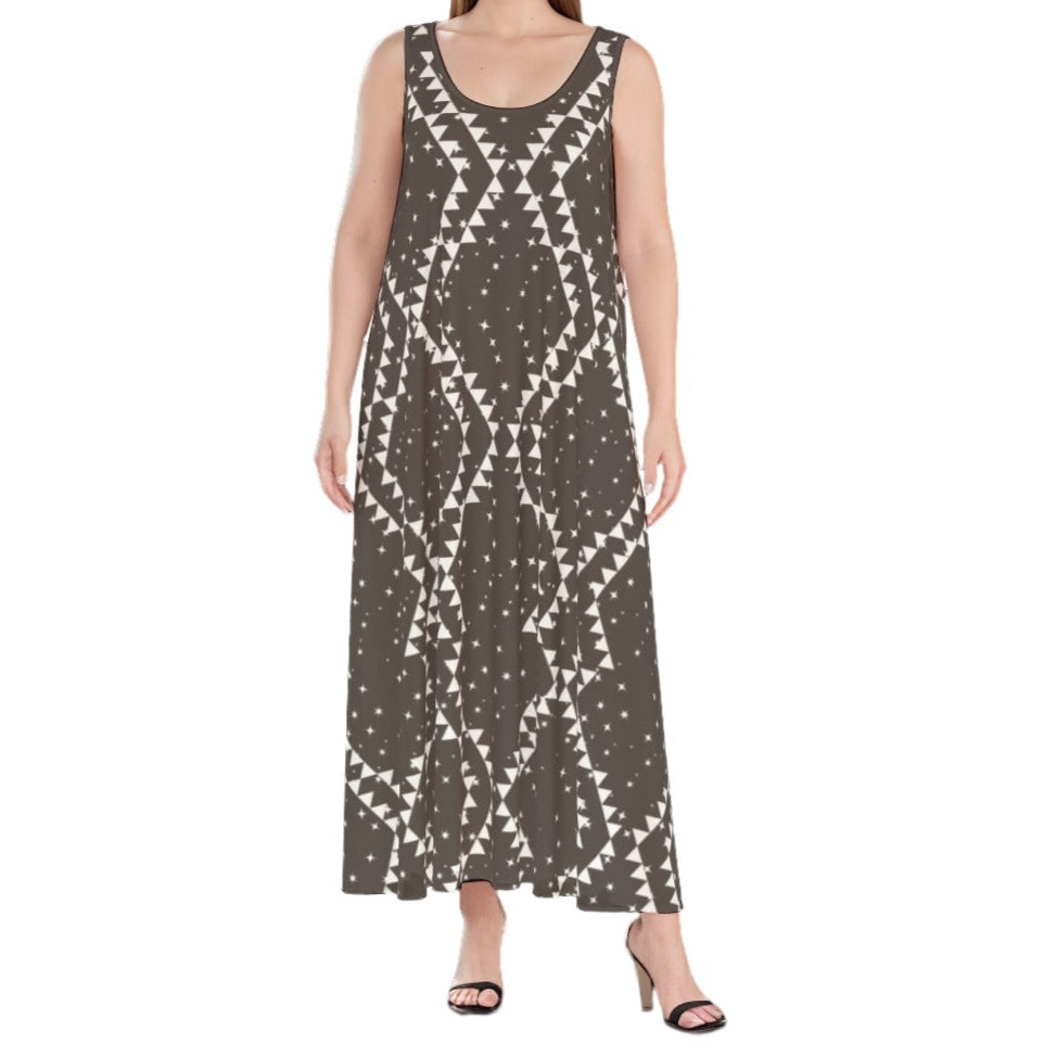 chocolate brown tank dress LALITA RACERBACK TANK DRESS in DARK CHOCOLATE