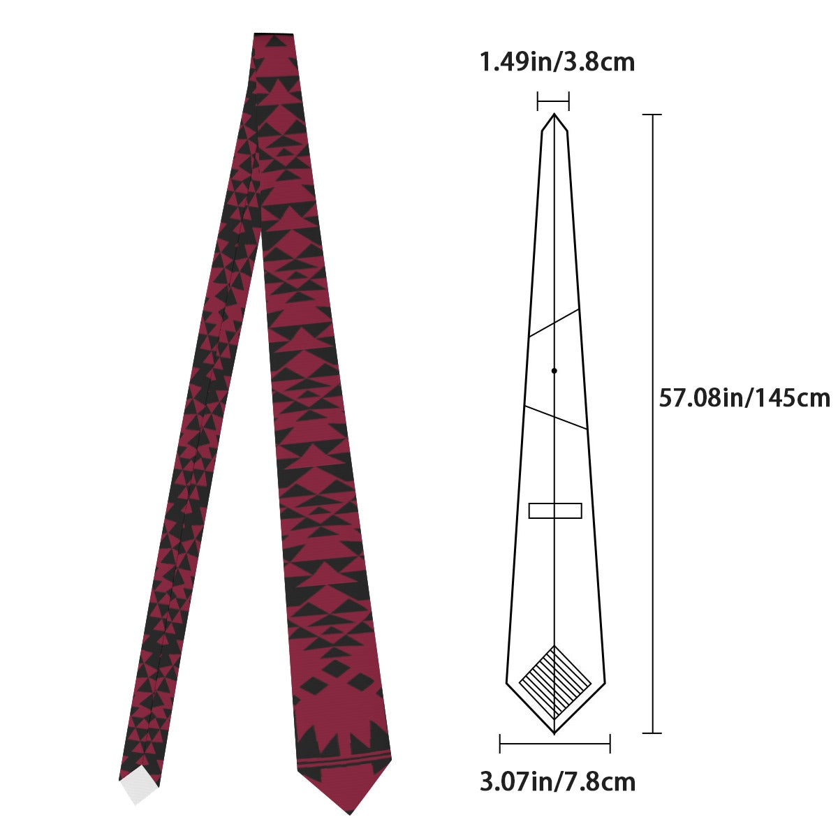 Basket Tie Winter 2025 Burgundy