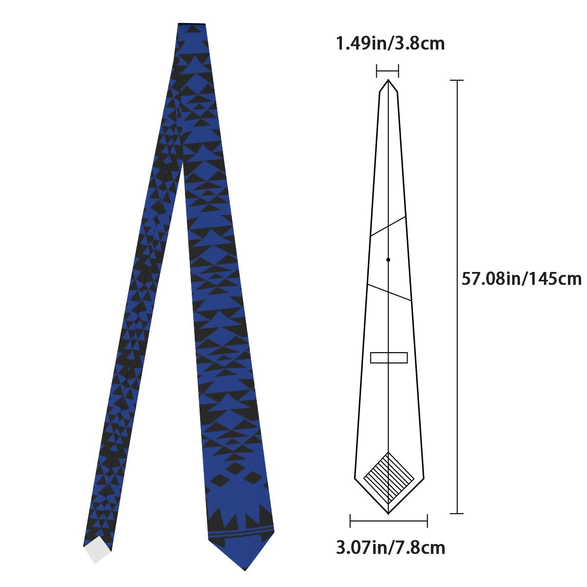 Basket Tie Winter 2025 Blue