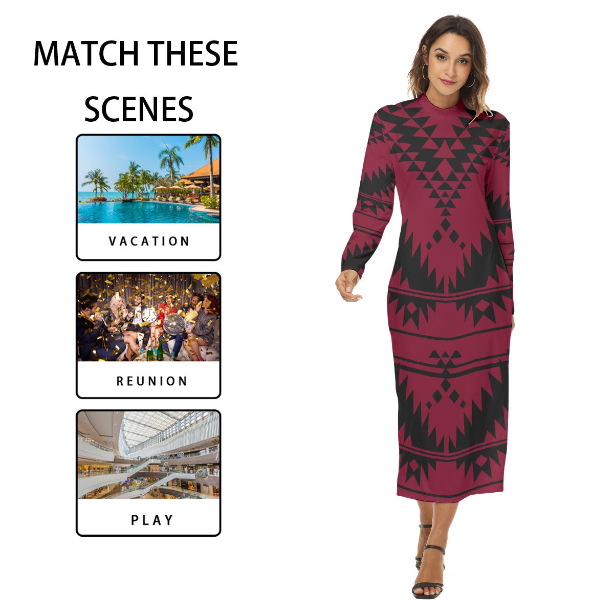 Basket Bodycon Winter 2025 Burgundy