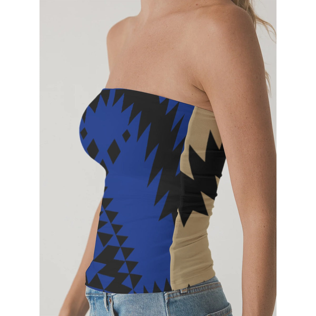 Basket Tube Top Winter 2025 Blue