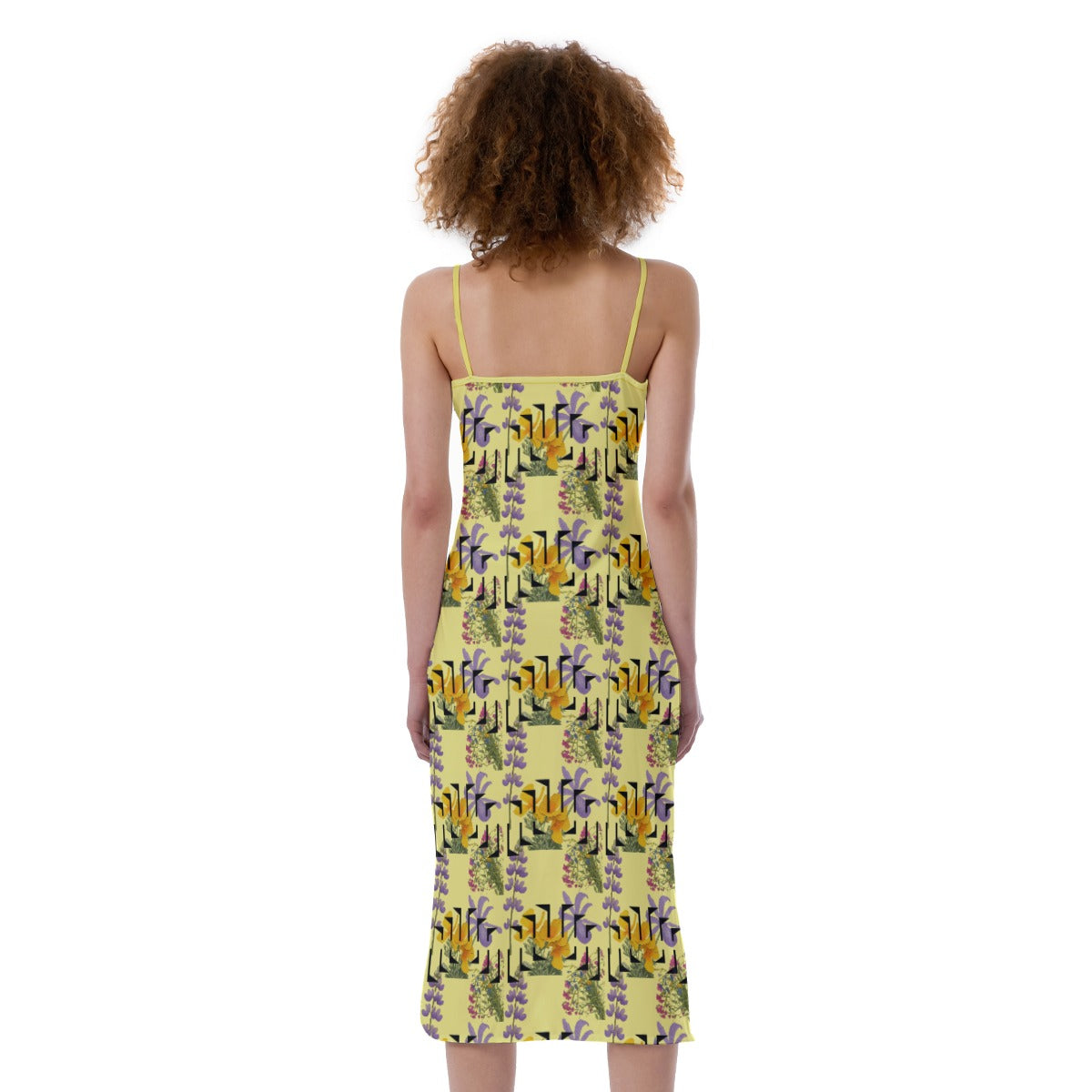 Cali Summer Flowers Cami Dress (yellow)