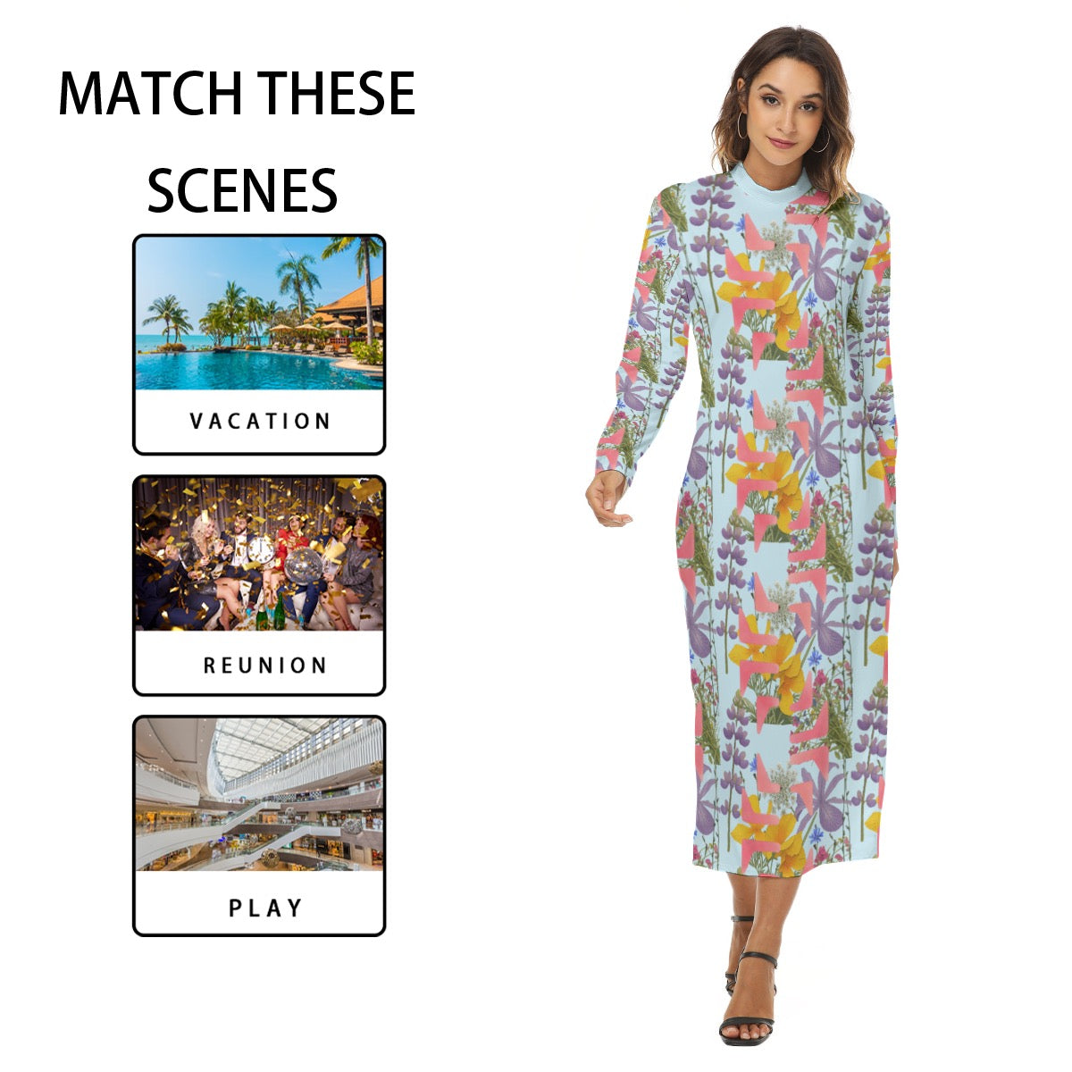 California Wild Flowers Bodycon