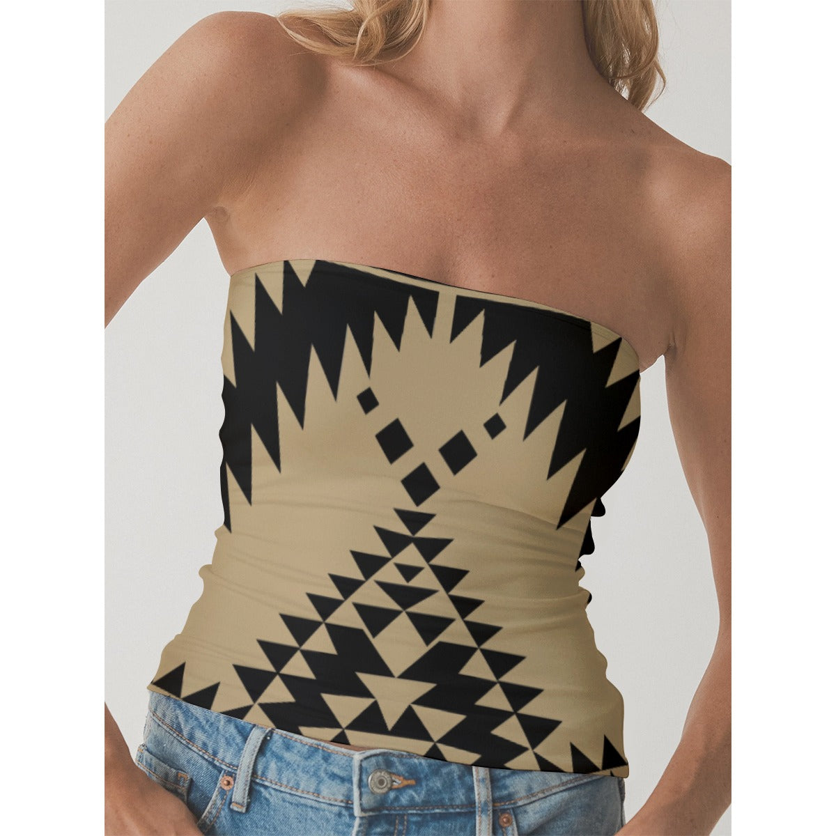 Basket tube top Winter 2025 Blue