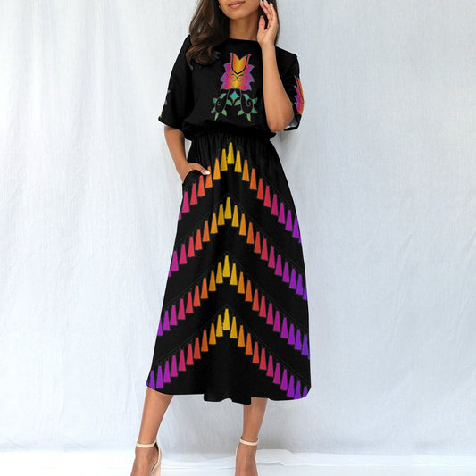 Akua'pa medicine dress with Pockets