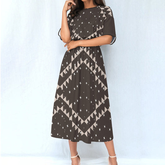 All-Over Print Women's Knee-Length Dress